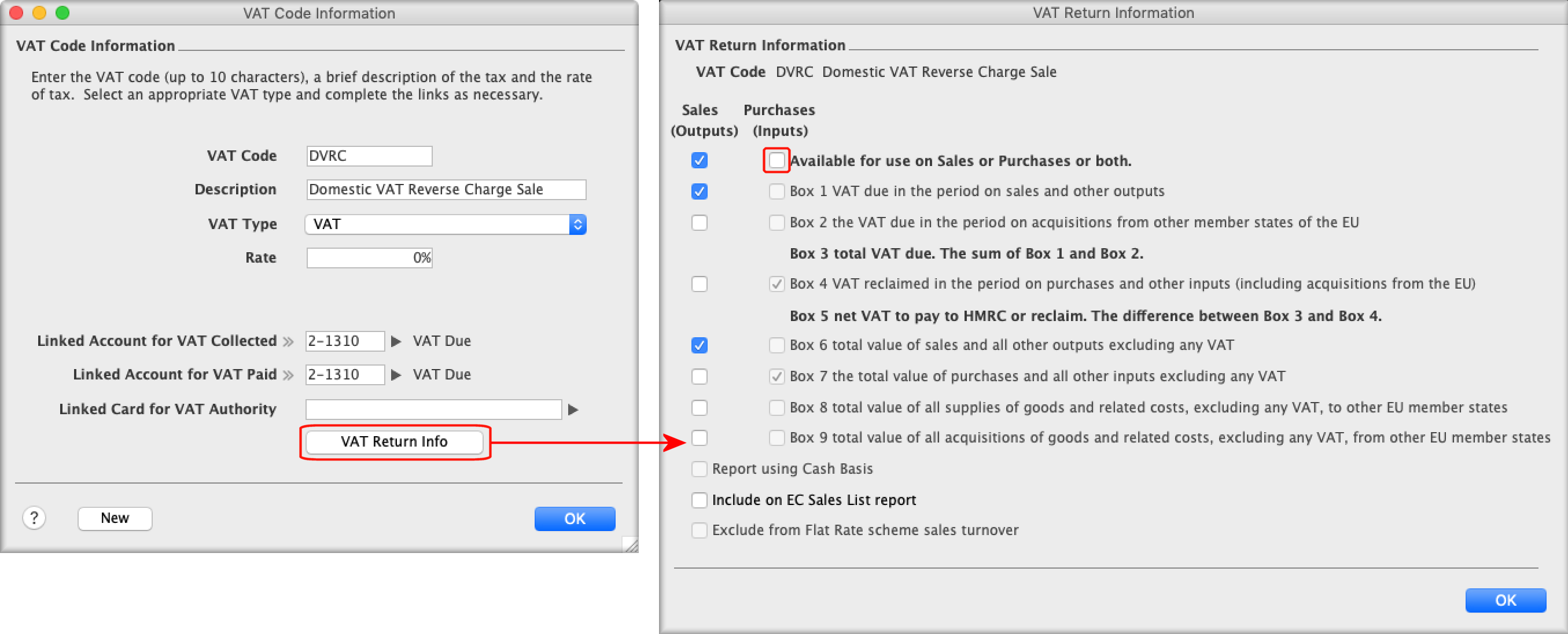 Domestic VAT Reverse Charge Zero Code